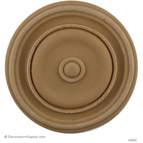 Rosette - Circle 3 Diameter-woodwork-furniture-ornaments-Decorators Supply