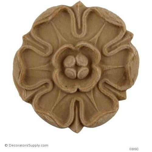 Rosette - Circle 2 1/4 Diameter-woodwork-furniture-ornaments-Decorators Supply