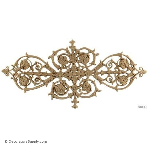 Empire Vine Scroll Design 16W X 8H - 3/16Relief-ornaments-for-woodwork-furniture-Decorators Supply
