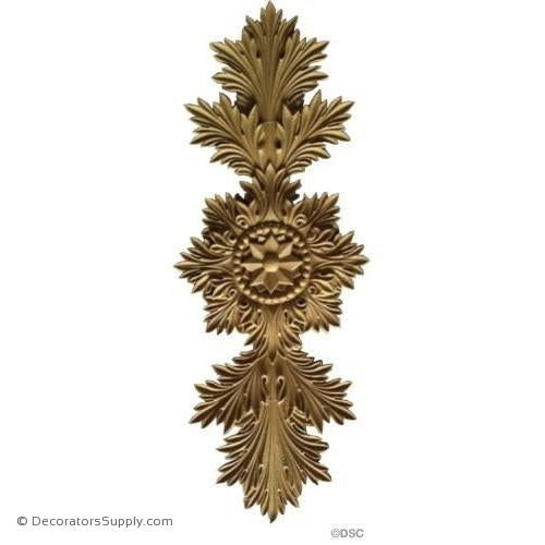 Romanesque Acanthus Design 13W X 5H - 3/16Relief-ornaments-for-woodwork-furniture-Decorators Supply