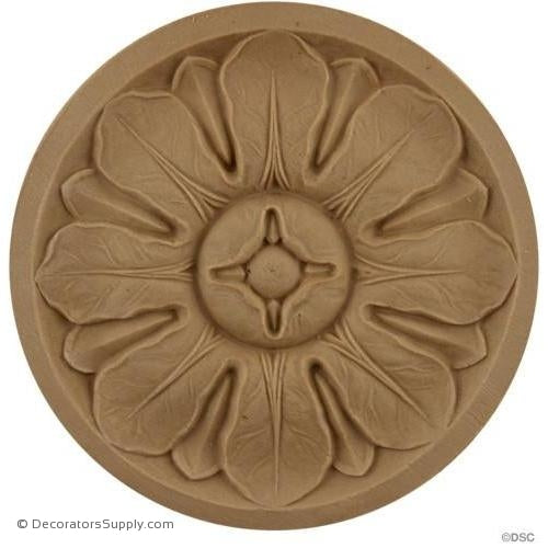 Rosette - Circle 4 5/8 Diameter-woodwork-furniture-ornaments-Decorators Supply