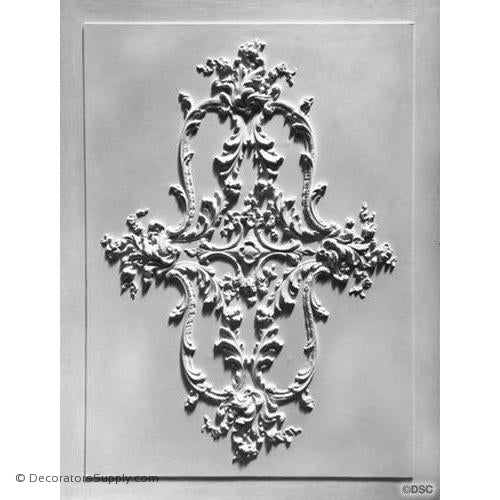 Plaster -32 x 21 1/2",OA Panel Dims 38 5/8 x 34 9/16 x 7/16"-ceiling-ornament-Decorators Supply
