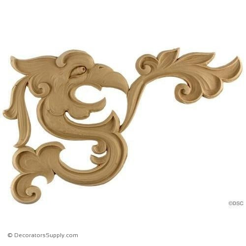 Animal Serpent-Chinese 7 5/8H X 11 3/4W - 3/16Relief-Decorators Supply