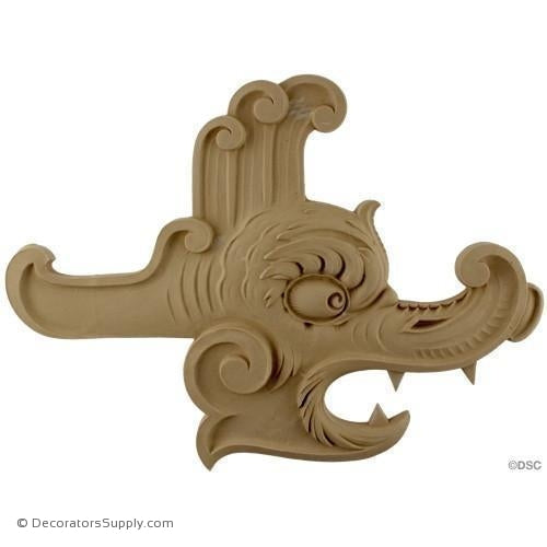 Animal Serpent-Chinese 11 1/4H X 15 1/2W - 1/2Relief-Decorators Supply