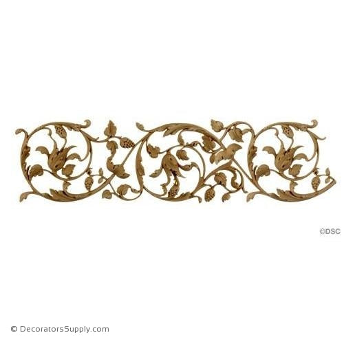 Floral-Ital. Ren. 4H - 1/4Relief-moulding-for-furniture-woodwork-Decorators Supply