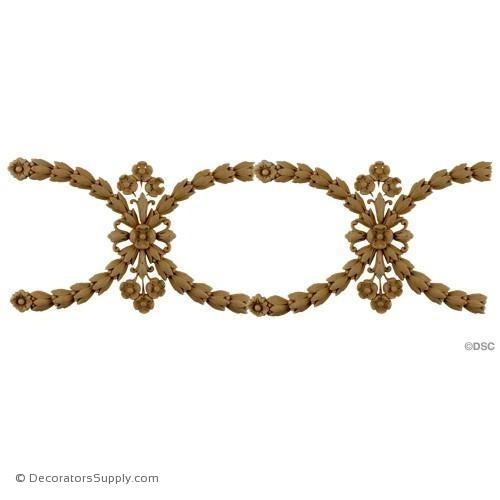 Bell Flower Linear Design-Empire 5 3/8H - 5/16Relief-lineal-pattern-for-woodwork-furniture-Decorators Supply