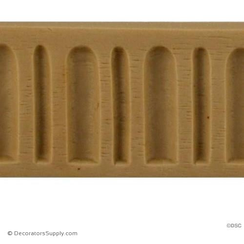 Fluted-Colonial 1 3/16H - 3/16Relief-moulding-for-furniture-woodwork-Decorators Supply