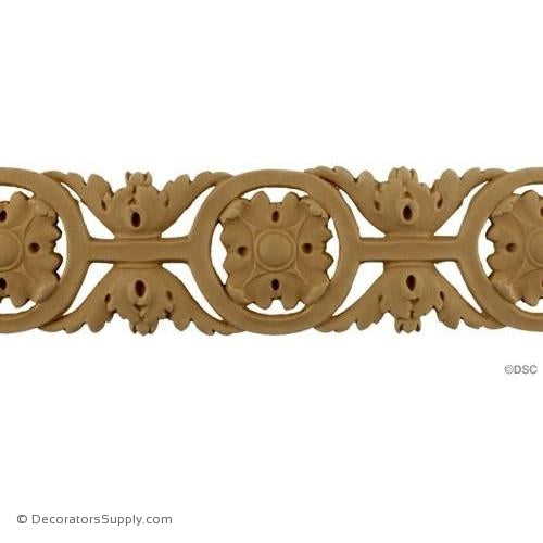 Leaf-Italian 3 1/8H - 3/16Relief-woodwork-furniture-lineal-ornament-Decorators Supply