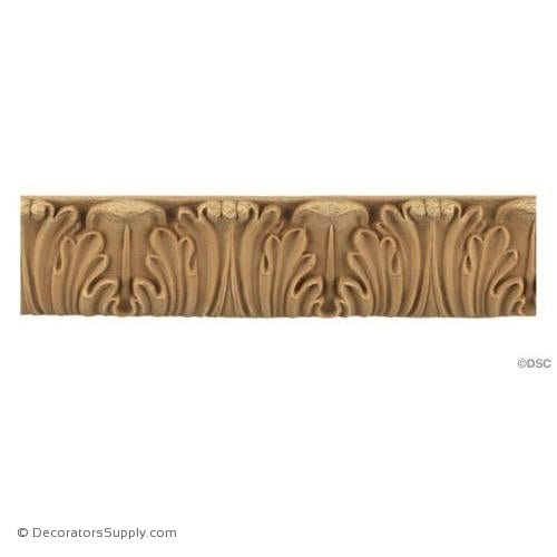 Acanthus-Romanesque 1 3/8H - 1/2Relief-woodwork-furniture-lineal-ornament-Decorators Supply