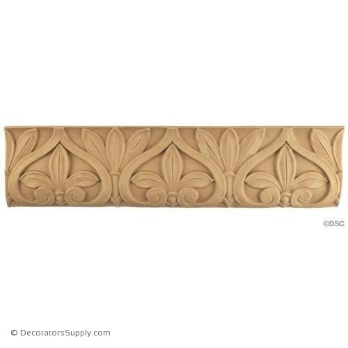 Leaf - Roman 4H - 3/8Relief-woodwork-furniture-lineal-ornament-Decorators Supply