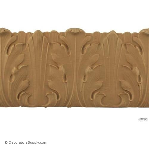 Acanthus - Romanesque 4 3/8H - 3/16Relief-woodwork-furniture-lineal-ornament-Decorators Supply