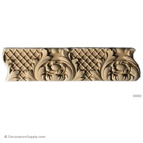Leaf - Louis XIV 2 3/4H - 1/2Relief-woodwork-furniture-lineal-ornament-Decorators Supply