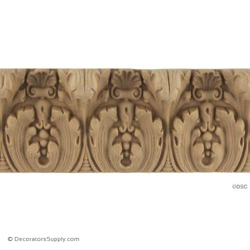 Acanthus Leaf - Louis XVI 2 15/16H - 1/2Relief-woodwork-furniture-lineal-ornament-Decorators Supply
