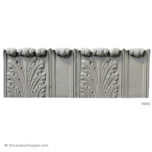 Fluted Acanthus - Colonial 6 1/4H - 1/2Relief-woodwork-furniture-lineal-ornament-Decorators Supply