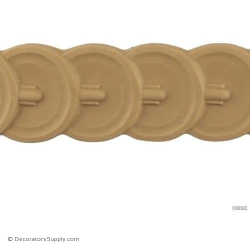 Running Coin - Classic 2 1/8H - 3/16Relief-moulding-for-furniture-woodwork-Decorators Supply