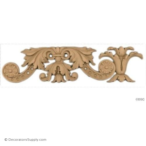 Scroll and Leaf Linear - Italian 2H - 3/16Relief-woodwork-furniture-lineal-ornament-Decorators Supply