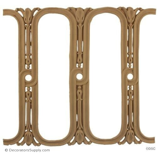 Fluted - Louis XVI 11 1/8H - 3/16Relief-moulding-for-furniture-woodwork-Decorators Supply