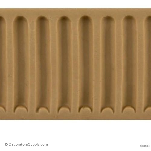 Fluted-Colonial 1 5/8H - 3/16Relief-moulding-for-furniture-woodwork-Decorators Supply
