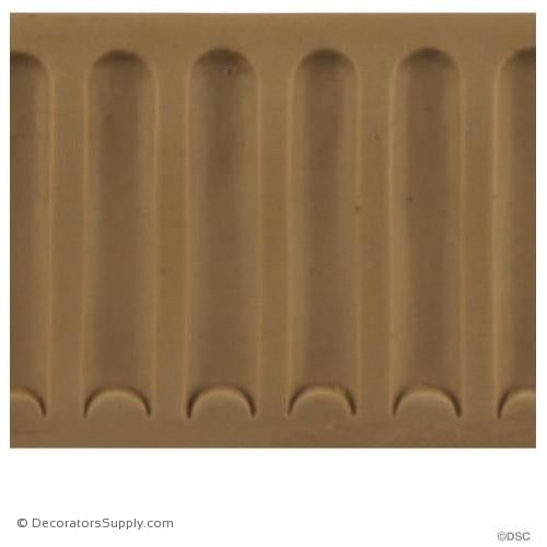 Fluted-Colonial 2 1/4H - 3/16Relief-moulding-for-furniture-woodwork-Decorators Supply