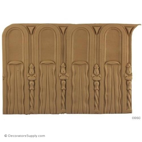 Fluted-Italian 8 3/8H - 1/2Relief-moulding-for-furniture-woodwork-Decorators Supply