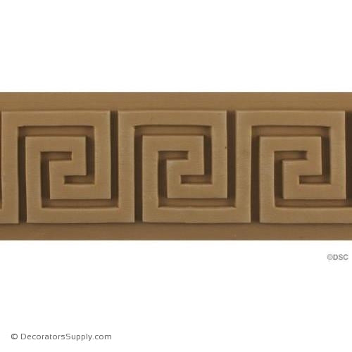 Greek Key-Classic 3 1/2H - 5/16Relief-moulding-for-woodwork-furniture-Decorators Supply