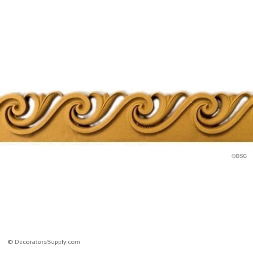 Vitruvian Wave - Greek 2 5/16H - 5/16Relief-moulding-for-furniture-woodwork-Decorators Supply