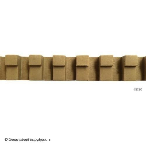 Dentil - Colonial 5/8H - 5/16Relief-moulding-for-furniture-woodwork-Decorators Supply