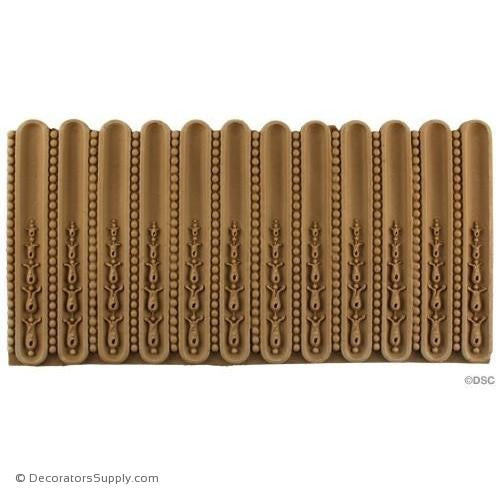 Fluted-Louis XVI 6 5/8H - 1/4Relief-moulding-for-furniture-woodwork-Decorators Supply