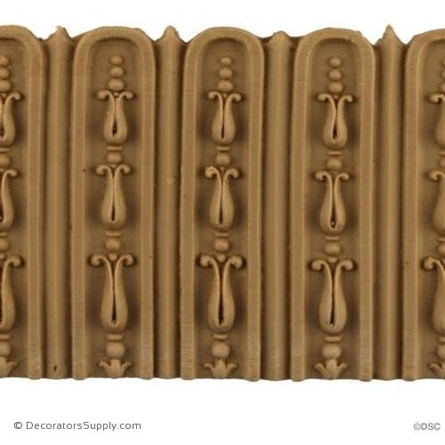 Fluted-Louis XVI 3 5/8H - 1/8Relief-moulding-for-furniture-woodwork-Decorators Supply