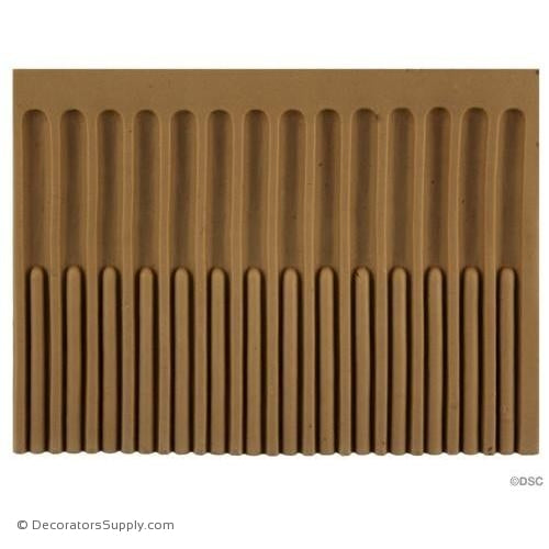 Fluted-Colonial 4 3/4H - 3/16Relief-moulding-for-furniture-woodwork-Decorators Supply