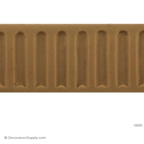 Fluted-Colonial 3/4H - 1/16Relief-moulding-for-furniture-woodwork-Decorators Supply