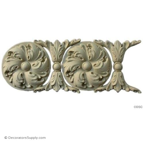 Rosette Linear - Louis XVI 4 1/4H - 5/8Relief-woodwork-furniture-lineal-ornament-Decorators Supply