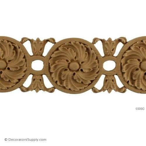 Rosette Linear - Louis XVI 3H - 1/2Relief-woodwork-furniture-lineal-ornament-Decorators Supply