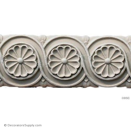 Rosette Linear - Empire 2H - 7/16Relief-lineal-for-woodwork-furniture-Decorators Supply
