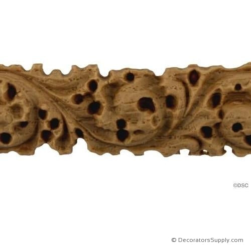 Ivy Leaf Linear - Gothic 15/16H - 5/16Relief-moulding-for-furniture-woodwork-Decorators Supply