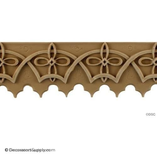 Tracery Linear - Moorish 2 3/4H - 1/4Relief-moulding-for-furniture-woodwork-Decorators Supply