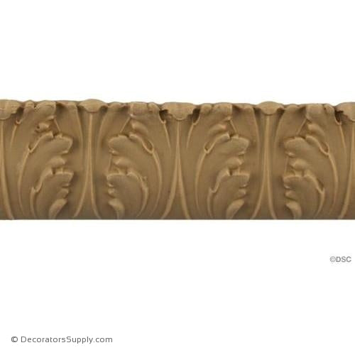 Acanthus Leaf Linear - Ital. Ren. 1 3/8H - 3/16Relief-woodwork-furniture-lineal-ornament-Decorators Supply