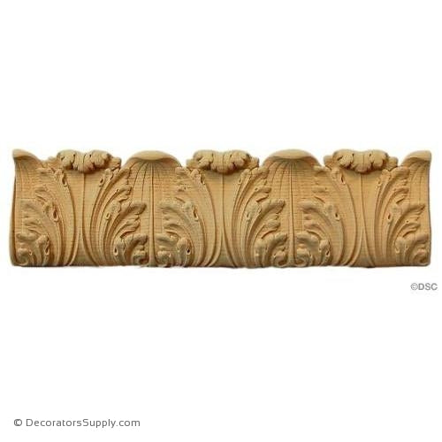 Acanthus Leaf Linear - Louis XVI 4 1/4H - 5/8Relief-woodwork-furniture-lineal-ornament-Decorators Supply