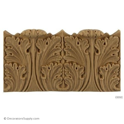 Acanthus Leaf Linear - Roman 3 1/8H - 5/8Relief-woodwork-furniture-lineal-ornament-Decorators Supply