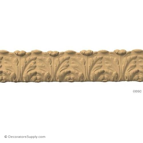 Acanthus Leaf Linear - Louis XVI 2 1/2H - 3/8Relief-woodwork-furniture-lineal-ornament-Decorators Supply