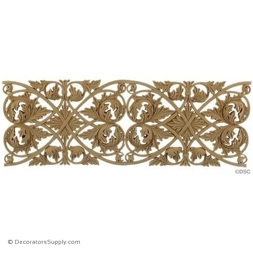 Acanthus Leaf Linear - Romanesque 5 3/8H - 3/16Relief-woodwork-furniture-lineal-ornament-Decorators Supply