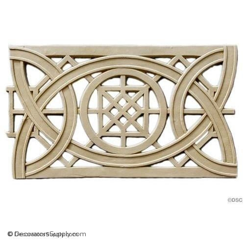 Geometric Knot - Sullivan 6 1/2H - 3/16Relief-moulding-for-furniture-woodwork-Decorators Supply
