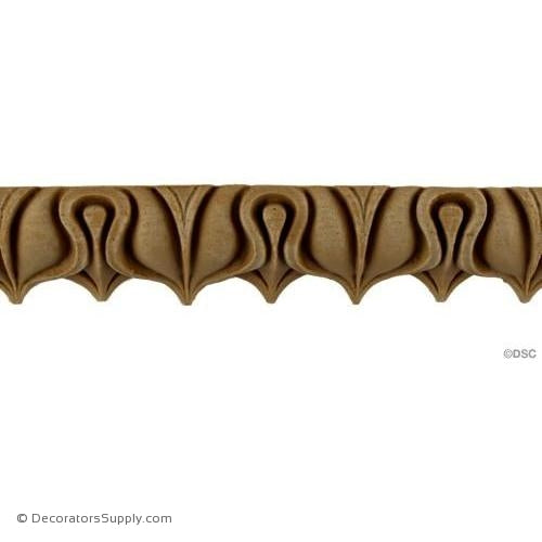 Lambs Tongue-Roman 1 1/2H - 1 3/16Relief-moulding-furniture-woodwork-Decorators Supply