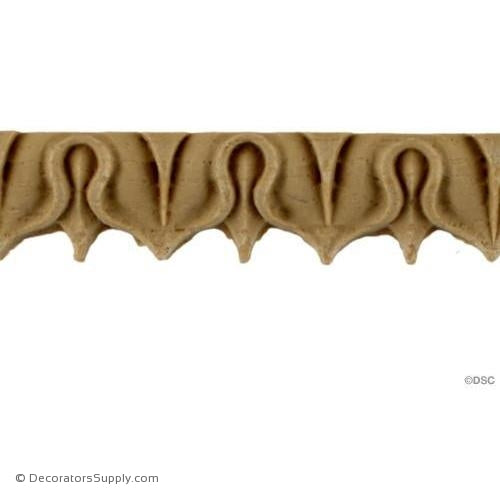 Lambs Tongue-Roman 3/4H - 7/16Relief-moulding-furniture-woodwork-Decorators Supply