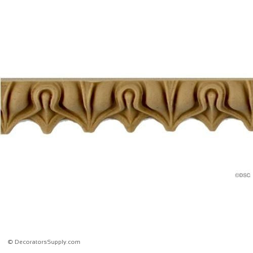 Lambs Tongue-Roman 9/16H - 3/8Relief-moulding-furniture-woodwork-Decorators Supply