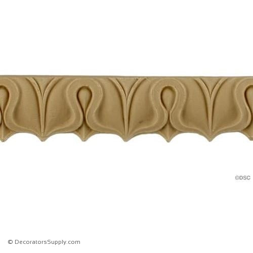Lambs Tongue-Roman 1H - 1/4Relief-moulding-furniture-woodwork-Decorators Supply