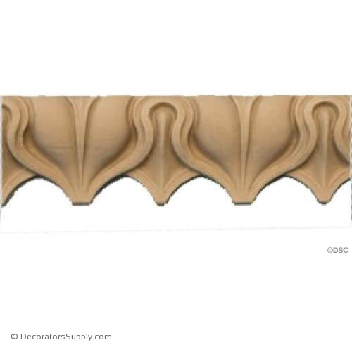 Lambs Tongue-Roman 1 3/4H - 13/16Relief-moulding-furniture-woodwork-Decorators Supply