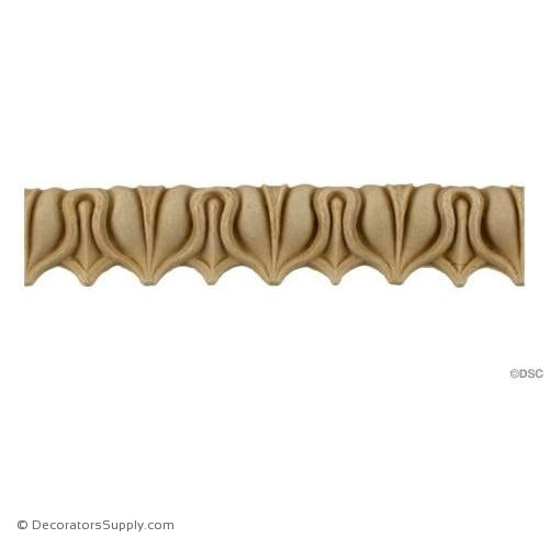 Lambs Tongue-Roman 3/4H - 9/16Relief-moulding-furniture-woodwork-Decorators Supply