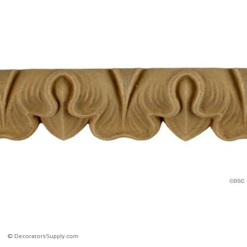 Lambs Tongue-French 1H - 7/16Relief-moulding-furniture-woodwork-Decorators Supply