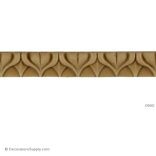 Lambs Tongue-Roman 1/2H - 5/16Relief-moulding-furniture-woodwork-Decorators Supply